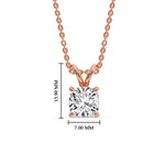 Load image into Gallery viewer, Cushion Cut Solitaire Pendant
