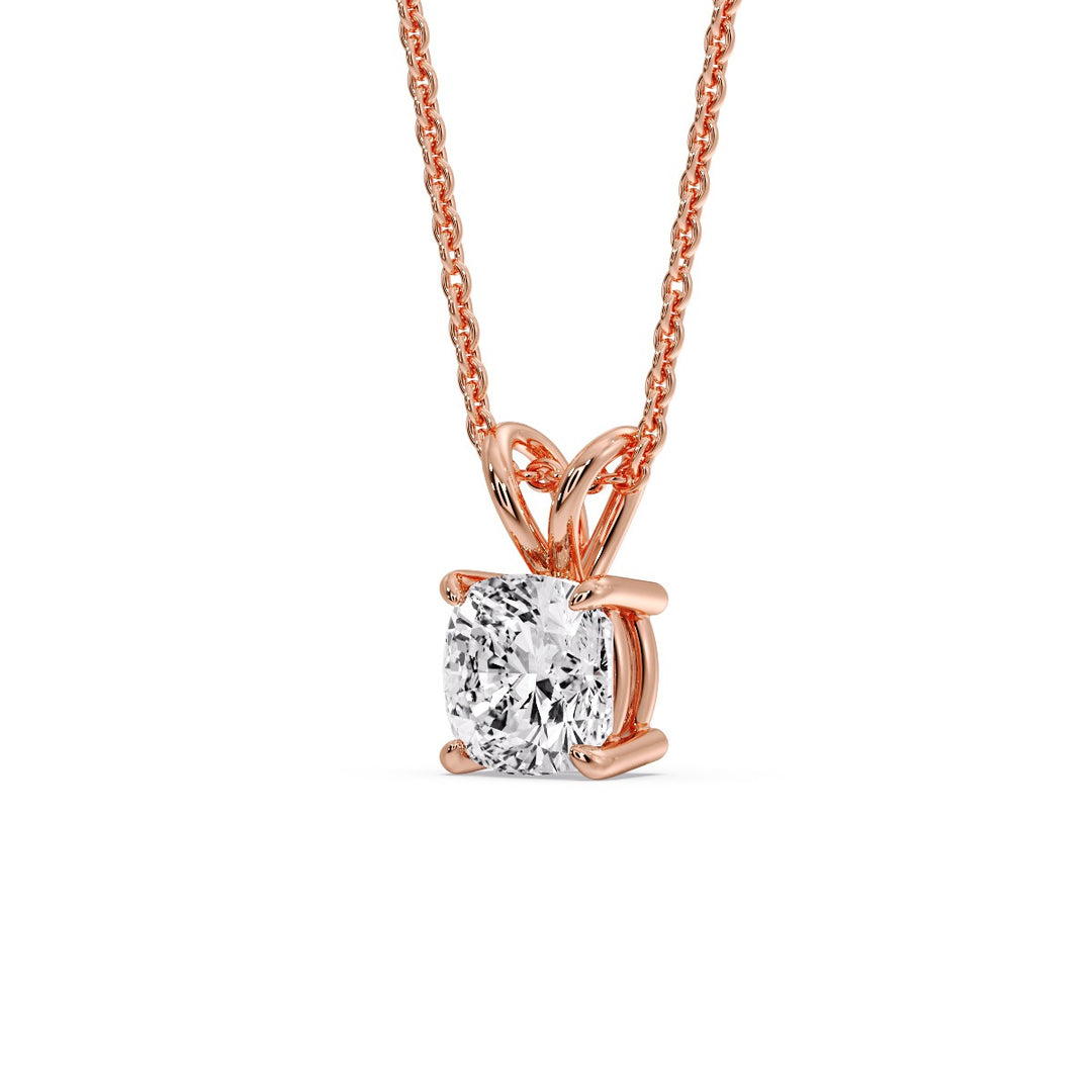 Cushion Cut Solitaire Pendant