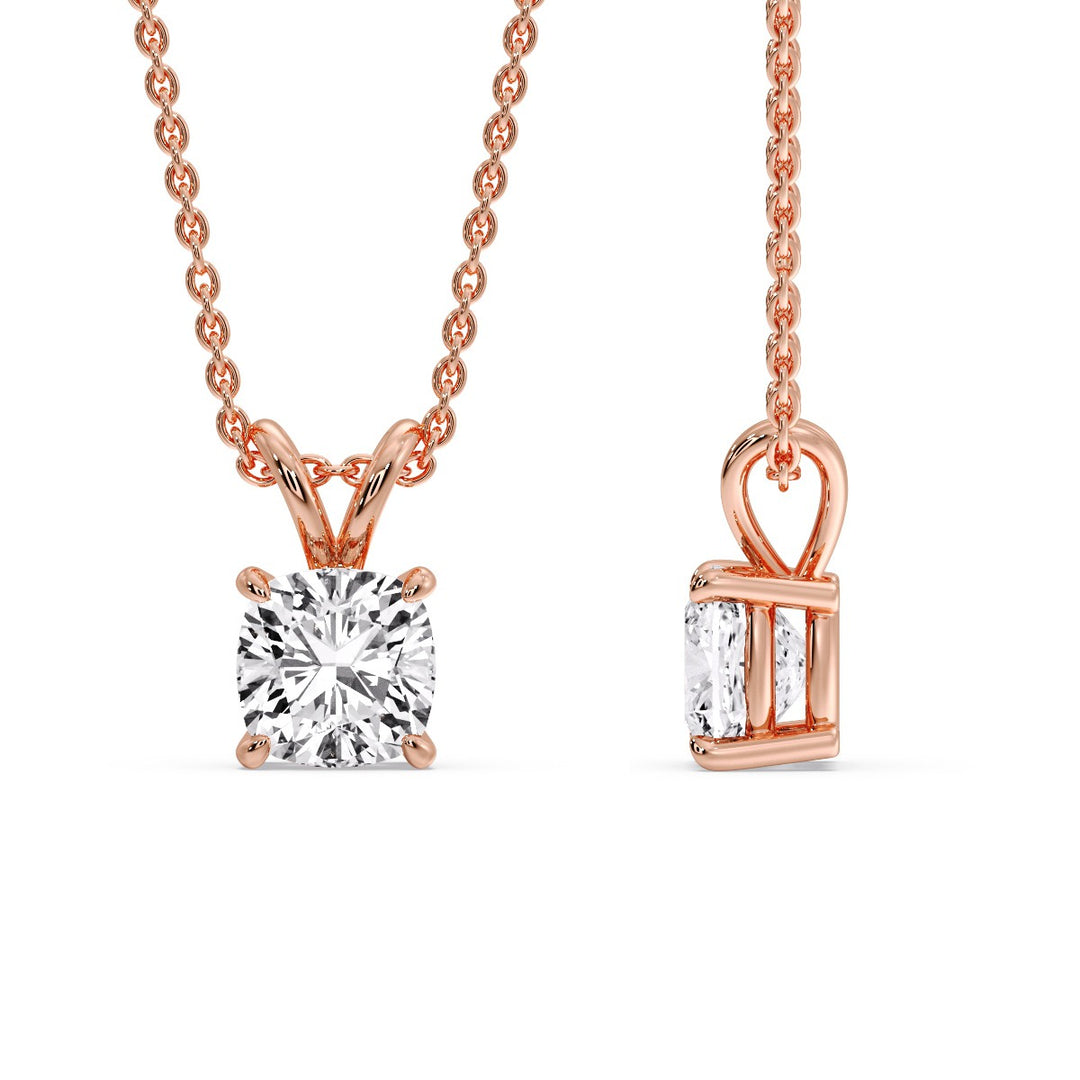 Cushion Cut Solitaire Pendant