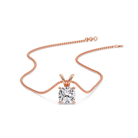 Cushion Cut Solitaire Pendant