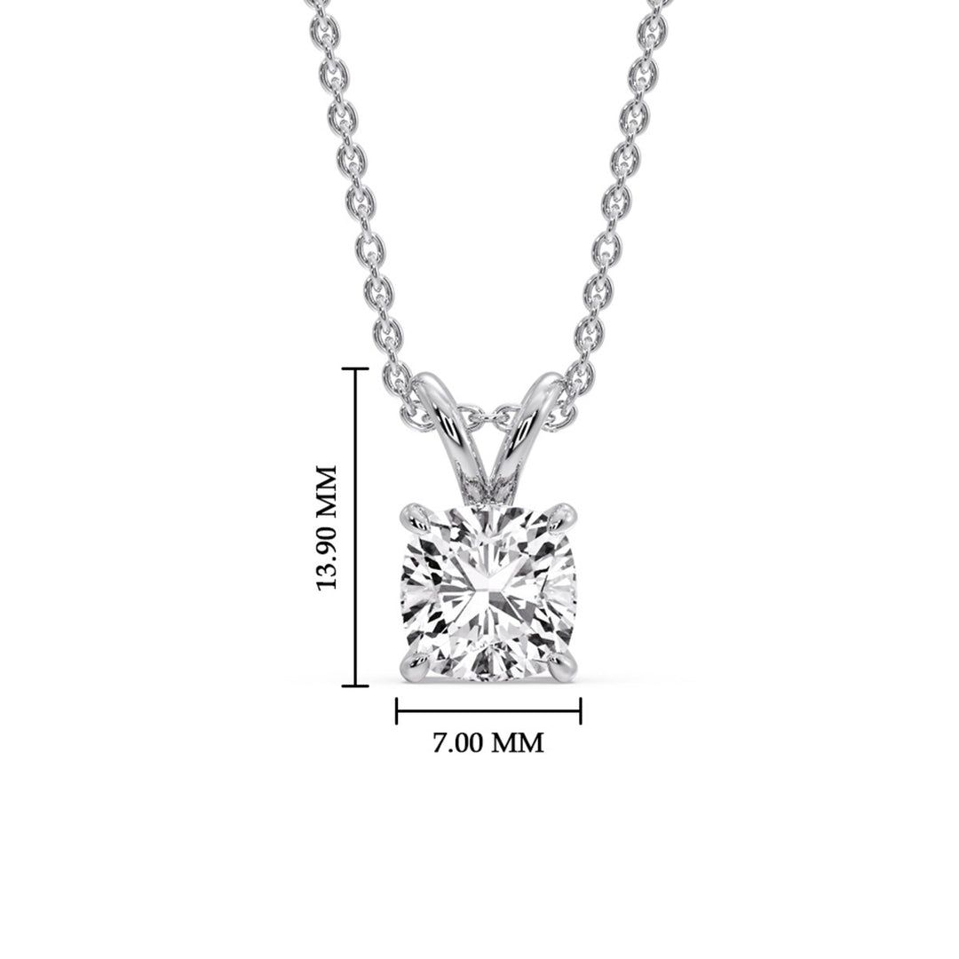Cushion Cut Solitaire Pendant