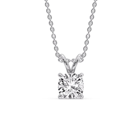 Cushion Cut Solitaire Pendant