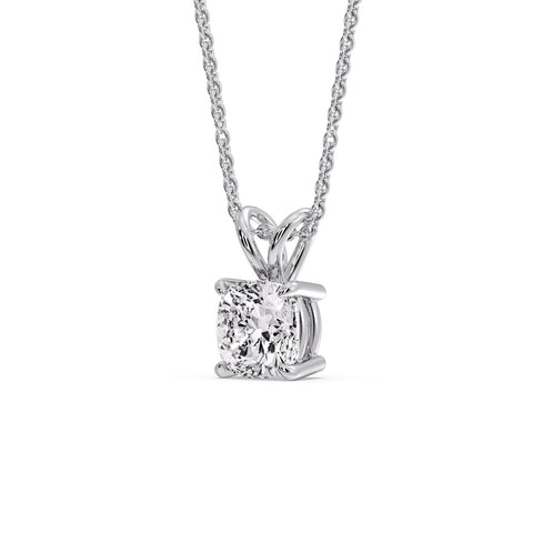 Cushion Cut Solitaire Pendant