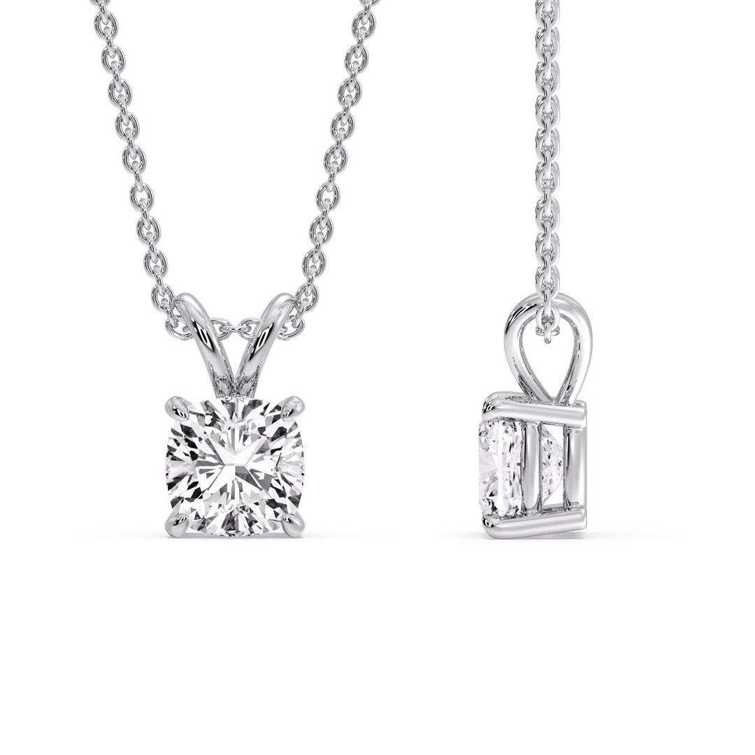 Cushion Cut Solitaire Pendant