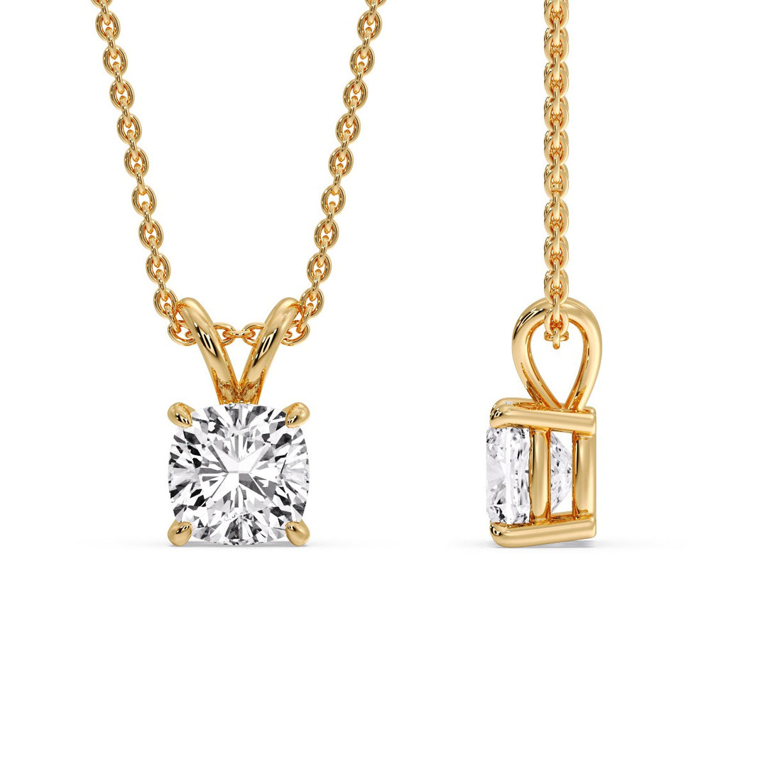Cushion Cut Solitaire Pendant