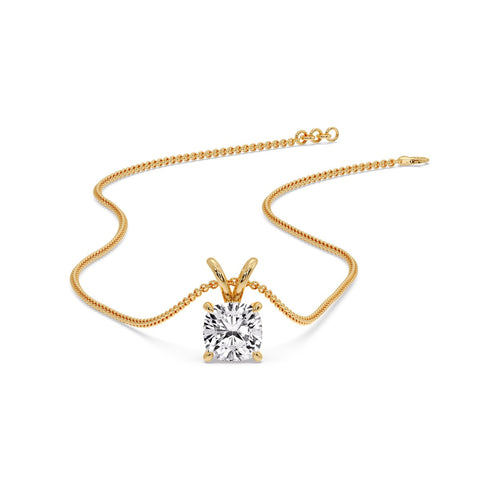 Cushion Cut Solitaire Pendant