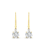 Load image into Gallery viewer, 2-carat-cute-round-cut-diamond-dangle-lever-back-earrings-in-yellow-gold-FDEAR11242-2.00CT-NL-YG.jpg