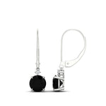 Load image into Gallery viewer, 2-carat-cute-round-cut-diamond-dangle-lever-back-earrings-with-black-diamond-in-white-gold-FDEAR11242GBLACK-2.00CT-NL-WG.jpg