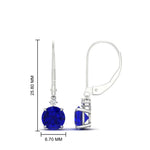 Load image into Gallery viewer, 2-carat-cute-round-cut-diamond-dangle-lever-back-earrings-with-sapphire-in-white-gold-FDEAR11242GSABL-2.00CT-NL-WG.jpg
