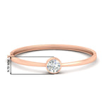 Load image into Gallery viewer, Round Solitaire Bangle Hinged Bracelet