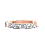 Load image into Gallery viewer, 2-carat-diamond-wedding-ring-stack-emerald-cut-in-rose-gold-FD8126EMB-2.00CT-NL-RG-HW
