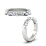 Load image into Gallery viewer, 2-carat-diamond-wedding-ring-stack-emerald-cut-in-white-gold-FD8126EMBANGLE3-2.00CT-NL-WG
