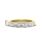 Load image into Gallery viewer, 2-carat-diamond-wedding-ring-stack-emerald-cut-in-yellow-gold-FD8126EMB-2.00CT-NL-YG-HW
