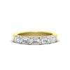 Load image into Gallery viewer, 2-carat-diamond-wedding-ring-stack-emerald-cut-in-yellow-gold-FD8126EMB-2.00CT-NL-YG