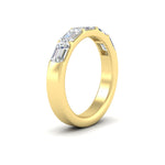 Load image into Gallery viewer, 2-carat-diamond-wedding-ring-stack-emerald-cut-in-yellow-gold-FD8126EMBANGLE2-2.00CT-NL-YG
