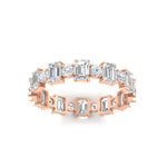 Load image into Gallery viewer, 2 Carat Emerald And Round Cut Eternity Diamond Band

