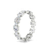 Load image into Gallery viewer, 2 Carat Emerald And Round Cut Eternity Diamond Band