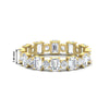 Load image into Gallery viewer, 2 Carat Emerald And Round Cut Eternity Diamond Band
