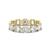 Load image into Gallery viewer, 2 Carat Emerald And Round Cut Eternity Diamond Band