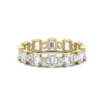 Load image into Gallery viewer, 2 Carat Emerald And Round Cut Eternity Diamond Band

