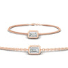 Load image into Gallery viewer, 2-carat-emerald-cut-diamond-bezel-set-chain-bracelet-in-rose-gold-FDBRC11133EM-2.00CT-NL-RG