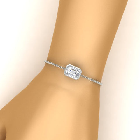 2-carat-emerald-cut-diamond-bezel-set-chain-bracelet-in-white-gold-FDBRC11133EMHAND-2.00CT-NL-WG
