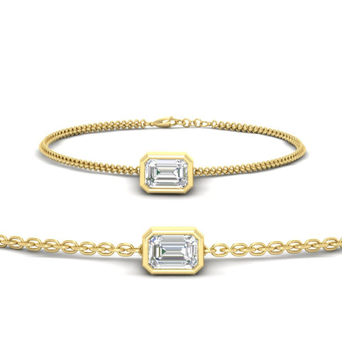 2-carat-emerald-cut-diamond-bezel-set-chain-bracelet-in-yellow-gold-FDBRC11133EM-2.00CT-NL-YG