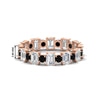 Load image into Gallery viewer, 2 Carat Emerald And Round Cut Eternity Diamond Band
