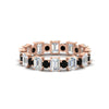 Load image into Gallery viewer, 2 Carat Emerald And Round Cut Eternity Diamond Band