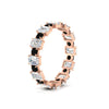 Load image into Gallery viewer, 2 Carat Emerald And Round Cut Eternity Diamond Band
