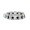 Load image into Gallery viewer, 2 Carat Emerald And Round Cut Eternity Diamond Band