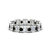 Load image into Gallery viewer, 2 Carat Emerald And Round Cut Eternity Diamond Band
