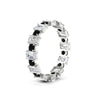 Load image into Gallery viewer, 2 Carat Emerald And Round Cut Eternity Diamond Band