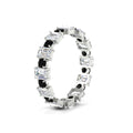 Thumbnail 78 - 2 Carat Emerald And Round Cut Eternity Diamond Band
