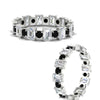 Load image into Gallery viewer, 2 Carat Emerald And Round Cut Eternity Diamond Band