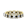 Load image into Gallery viewer, 2 Carat Emerald And Round Cut Eternity Diamond Band