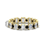 Load image into Gallery viewer, 2 Carat Emerald And Round Cut Eternity Diamond Band
