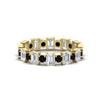 Load image into Gallery viewer, 2 Carat Emerald And Round Cut Eternity Diamond Band