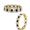 Load image into Gallery viewer, 2 Carat Emerald And Round Cut Eternity Diamond Band