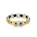Load image into Gallery viewer, 2 Carat Emerald And Round Cut Eternity Diamond Band
