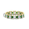 Load image into Gallery viewer, 2 Carat Emerald And Round Cut Eternity Diamond Band