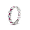 Load image into Gallery viewer, 2 Carat Emerald And Round Cut Eternity Diamond Band