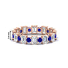 Load image into Gallery viewer, 2 Carat Emerald And Round Cut Eternity Diamond Band