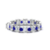 Load image into Gallery viewer, 2 Carat Emerald And Round Cut Eternity Diamond Band