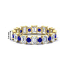 Load image into Gallery viewer, 2 Carat Emerald And Round Cut Eternity Diamond Band
