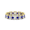 Load image into Gallery viewer, 2 Carat Emerald And Round Cut Eternity Diamond Band