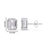 Load image into Gallery viewer, 2-carat-emerald-diamond-bezel-stud-earring-in-white-gold-FD-EAR10516EMANGLE2-2.00CT-NL-WG-HW.jpg?v=1764054158