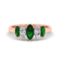 Thumbnail 16 - 2-carat-emerald-marquise-classic-wedding-band-5-stone-in-rose-gold-fdwb8008mqgemgrsleep-2.00ct-nl-rg.jpg