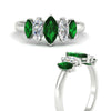 Load image into Gallery viewer, 2-carat-emerald-marquise-classic-wedding-band-5-stone-in-white-gold-fdwb8008mqgemgrangle3-2.00ct-nl-wg.jpg