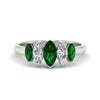 Load image into Gallery viewer, 2-carat-emerald-marquise-classic-wedding-band-5-stone-in-white-gold-fdwb8008mqgemgrsleep-2.00ct-nl-wg.jpg